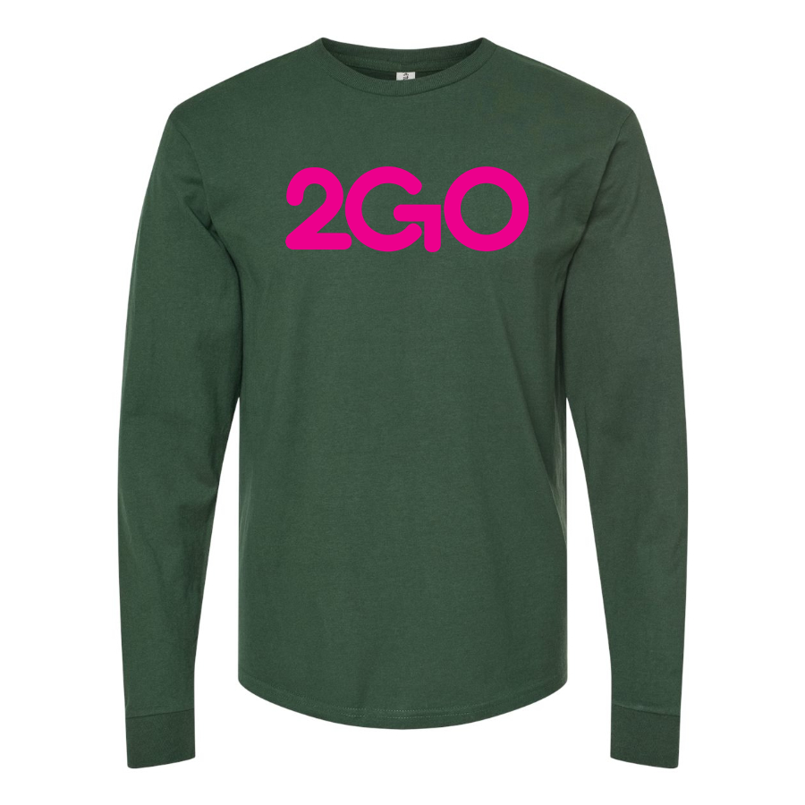 Men's  2GO Logo Cotton Long Sleeve T-Shirt