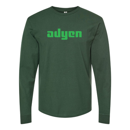 Men's Adyen Logo Cotton Long Sleeve T-Shirt