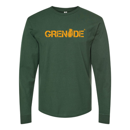Men's Grenade Logo Cotton Long Sleeve T-Shirt