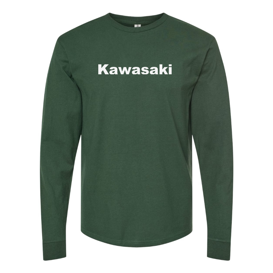 Men's Kawasaki  Logo Cotton Long Sleeve T-Shirt