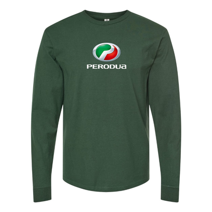Men's Perodua Logo Cotton Long Sleeve T-Shirt
