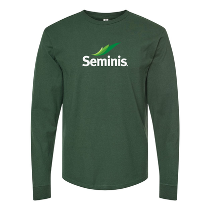 Men's  Seminis Logo  Cotton Long Sleeve T-Shirt