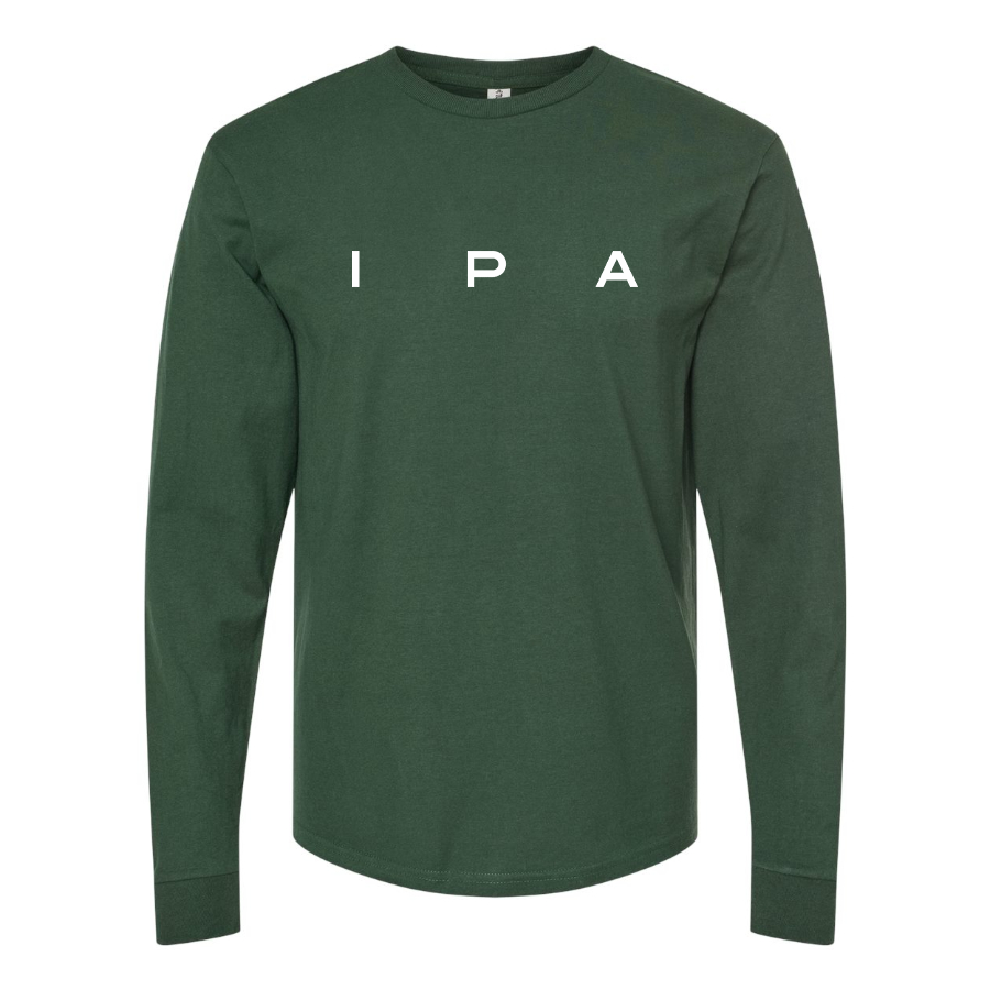 Men's IPA Logo Cotton Long Sleeve T-Shirt