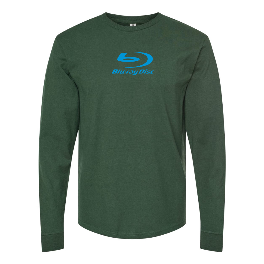Men's  Blu-ray Disc Logo  Cotton Long Sleeve T-Shirt