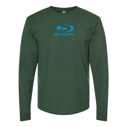 Men's  Blu-ray Disc Logo  Cotton Long Sleeve T-Shirt