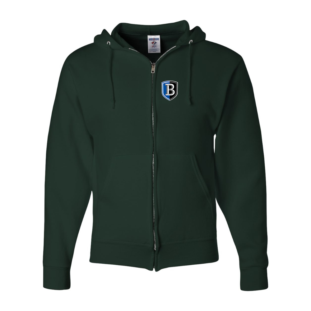 Men's   Bentley Falcons JERZEES NuBlend Full-Zip Hooded Sweatshirt