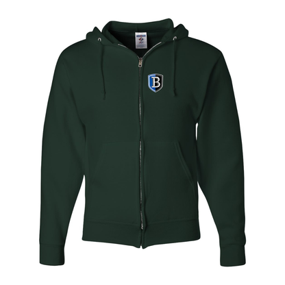 Men's   Bentley Falcons JERZEES NuBlend Full-Zip Hooded Sweatshirt