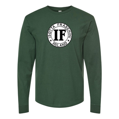 Men's Isotta Fraschini Logo Cotton Long Sleeve T-Shirt