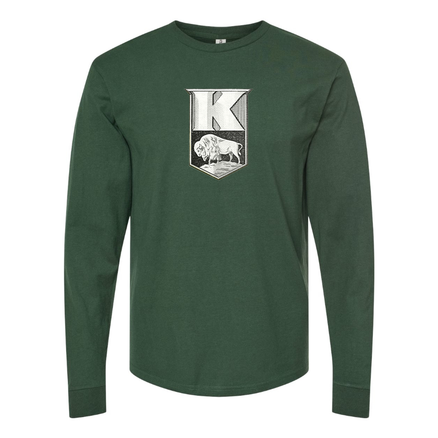 Men's Kaiser  Logo Cotton Long Sleeve T-Shirt