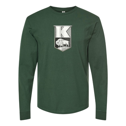 Men's Kaiser  Logo Cotton Long Sleeve T-Shirt