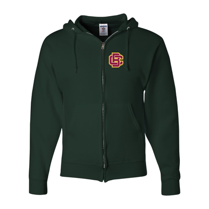 Men's  Bethune Cookman Wildcats JERZEES NuBlend Full-Zip Hooded Sweatshirt