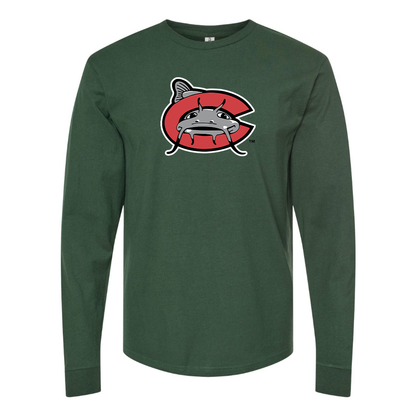 Men's Carolina Mudcats Logo Cotton Long Sleeve T-Shirt