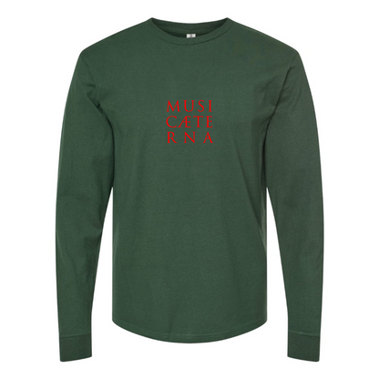 Men's Music Aeterna  Logo Cotton Long Sleeve T-Shirt
