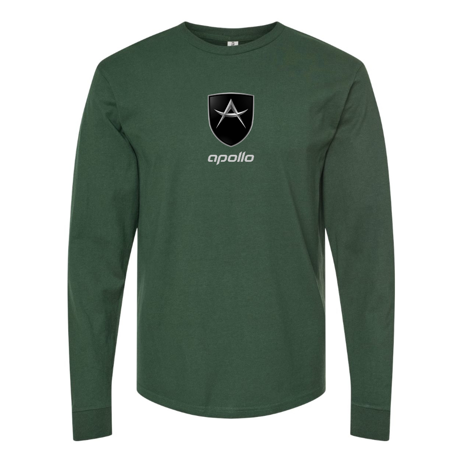 Men's Apollo Logo Cotton Long Sleeve T-Shirt