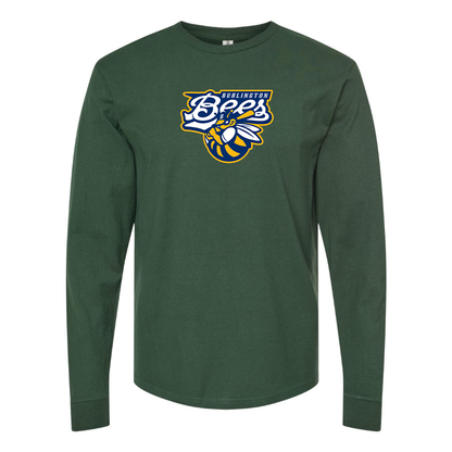 Men's Burlington Bees  Logo Cotton Long Sleeve T-Shirt