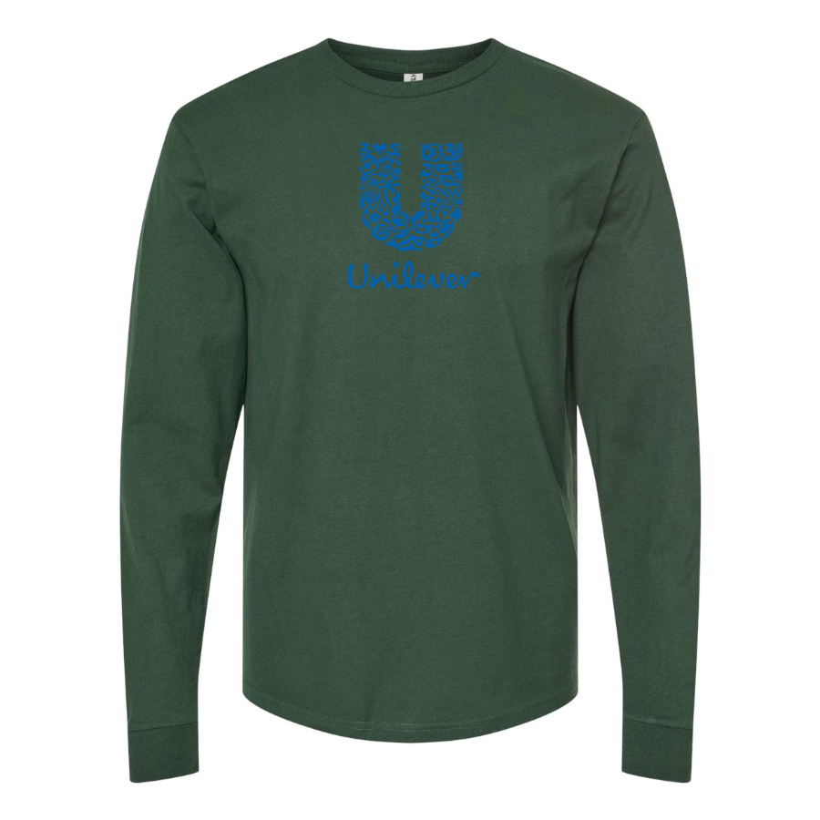 Men's Unilever Logo  Cotton Long Sleeve T-Shirt