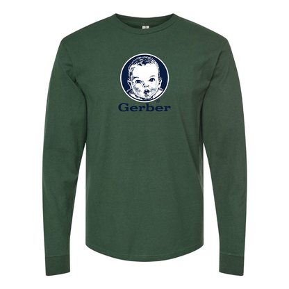 Men's Gerber  Logo Cotton Long Sleeve T-Shirt