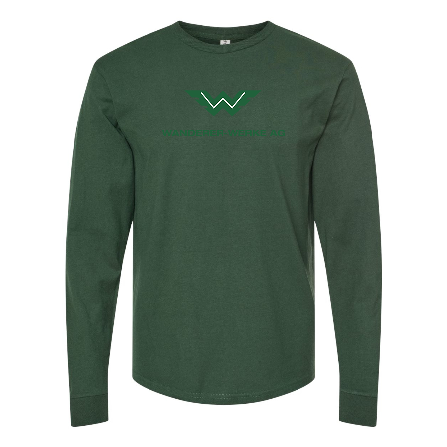 Men's Wanderer Werke Logo  Cotton Long Sleeve T-Shirt