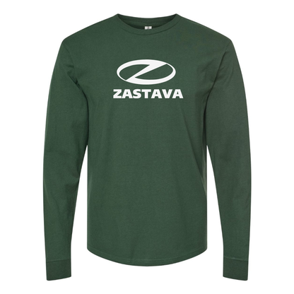 Men's Zastava Logo  Cotton Long Sleeve T-Shirt