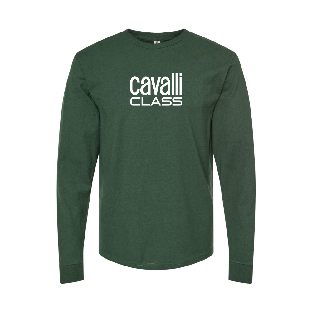 Men's Cavalli Class Logo Long Sleeve T-Shirt