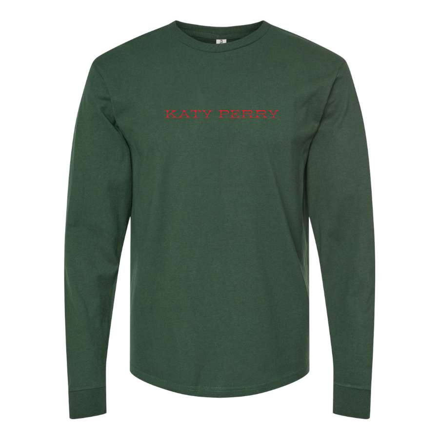 Men's Katy Perry Logo Cotton Long Sleeve T-Shirt