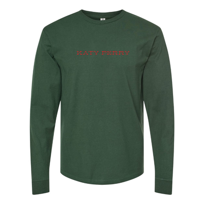 Men's Katy Perry Logo Cotton Long Sleeve T-Shirt