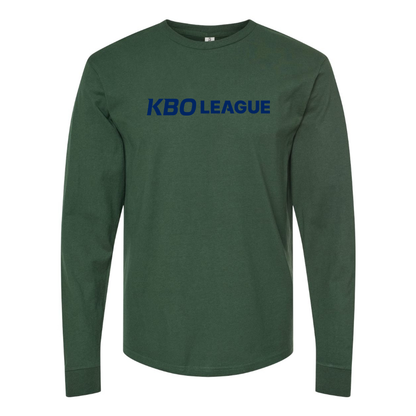 Men's KBO League Logo Cotton Long Sleeve T-Shirt