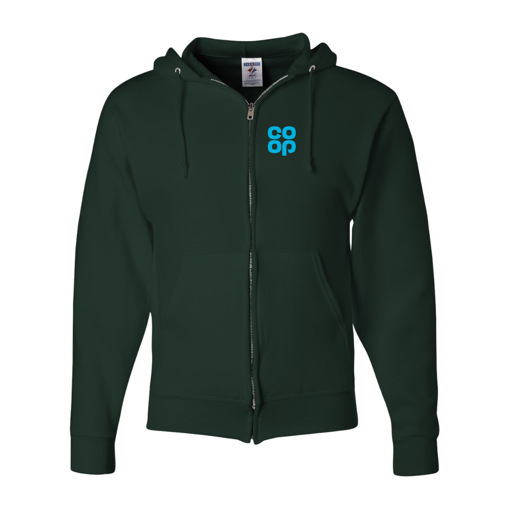 Men's CoOp JERZEES NuBlend Full-Zip Hooded Sweatshirt