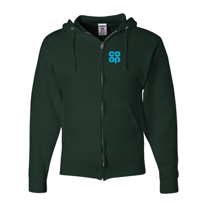 Men's CoOp JERZEES NuBlend Full-Zip Hooded Sweatshirt