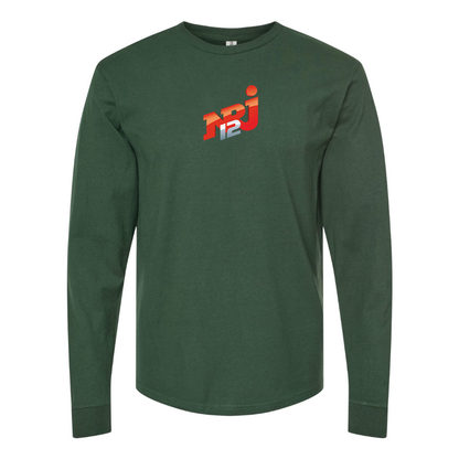 Men's NRJ 12 Logo Cotton Long Sleeve T-Shirt