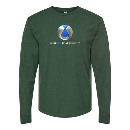 Men's Denza Logo Cotton Long Sleeve T-Shirt