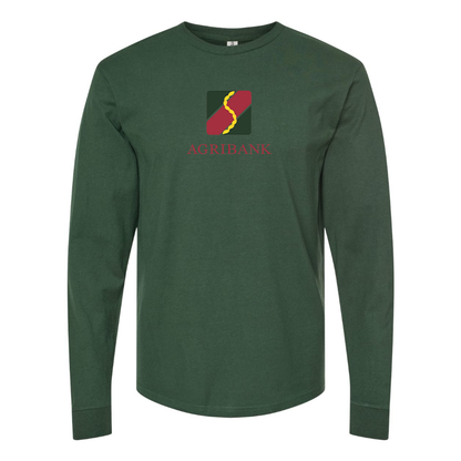 Men's Agribank  Logo Cotton Long Sleeve T-Shirt