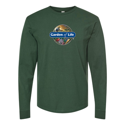 Men's Garden of Life Logo Cotton Long Sleeve T-Shirt