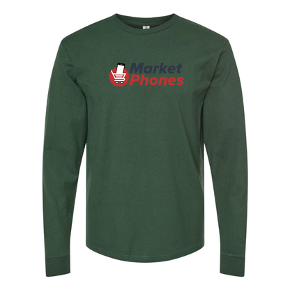 Men's MarketPhones.com Logo Cotton Long Sleeve T-Shirt