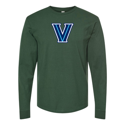 Men's Villanova Wildcats Logo  Cotton Long Sleeve T-Shirt