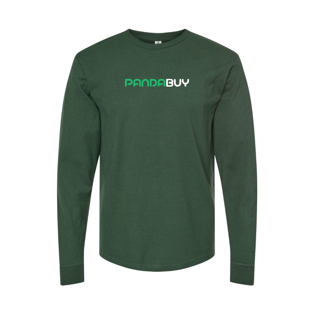 Men's Pandabuy Logo Long Sleeve T-Shirt