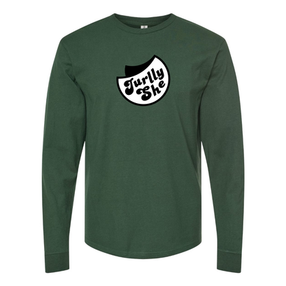 Men's Jurllyshe Logo Cotton Long Sleeve T-Shirt