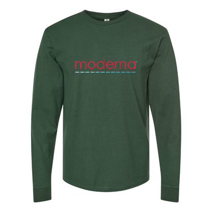 Men's Moderna Logo Cotton Long Sleeve T-Shirt