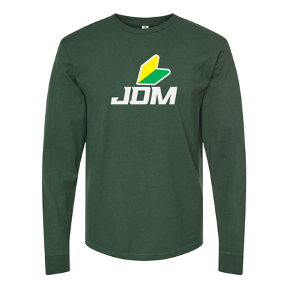 Men's JDM  Logo Cotton Long Sleeve T-Shirt