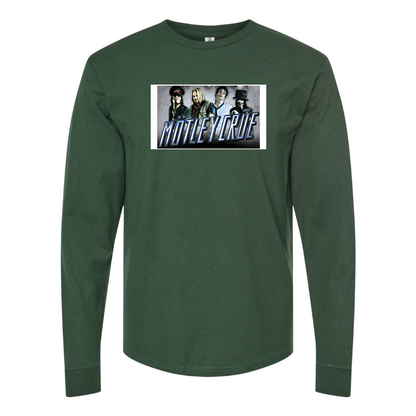 Men's  Motley Crue Logo Cotton Long Sleeve T-Shirt