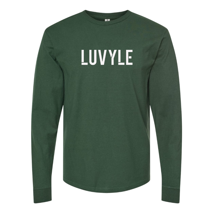 Men's Luvyle Logo Cotton Long Sleeve T-Shirt