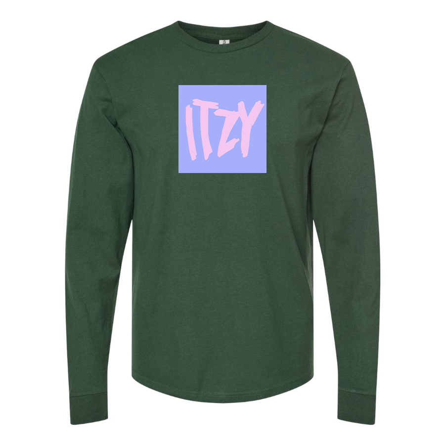 Men's Itzy Logo Cotton Long Sleeve T-Shirt