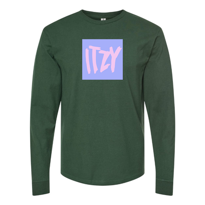 Men's Itzy Logo Cotton Long Sleeve T-Shirt