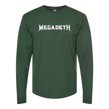 Men's Megadeth Logo Cotton Long Sleeve T-Shirt