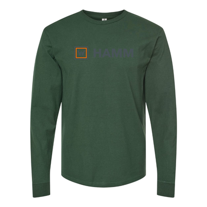 Men's Hamm Logo Cotton Long Sleeve T-Shirt