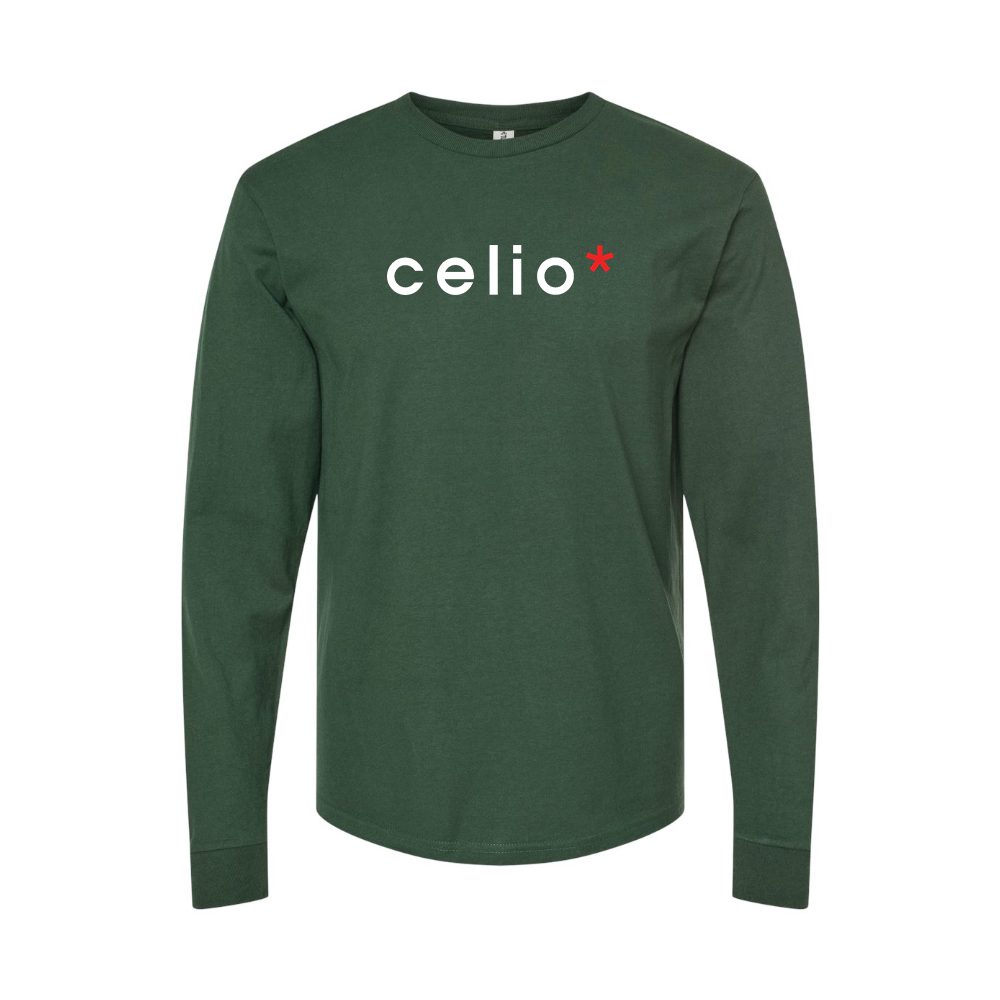Men's Celio Logo Long Sleeve T-Shirt