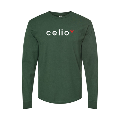 Men's Celio Logo Long Sleeve T-Shirt