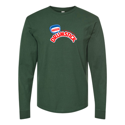 Men's Drumstick Logo Cotton Long Sleeve T-Shirt