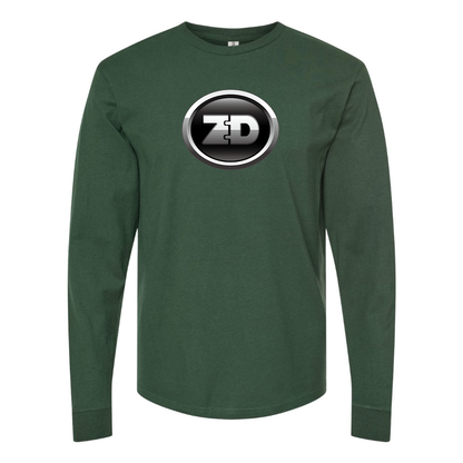 Men's Zhidou Logo Cotton Long Sleeve T-Shirt