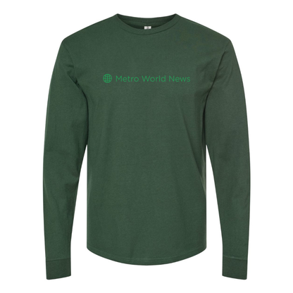 Men's  Metro International Logo Cotton Long Sleeve T-Shirt